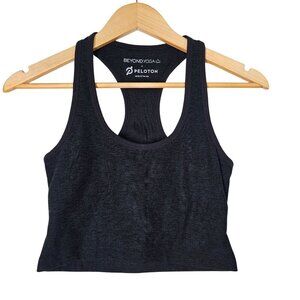 Beyond Yoga‎ X Peloton Women's Sports Bra Crop Racerback Cut Out Black S